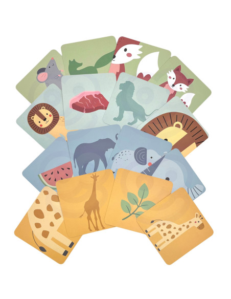 WOOPIE GREEN Gra Zręcznościowa "Chwiejąca Wieża" Zwierzęta 82 el.