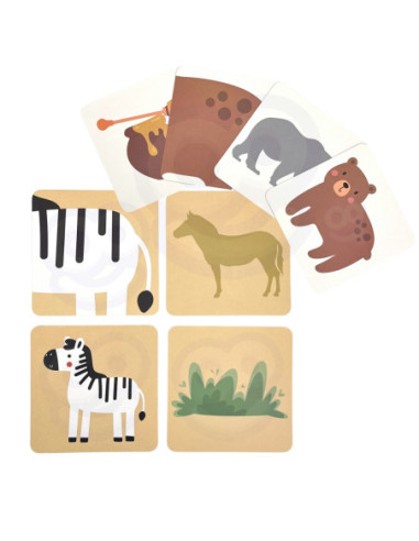 WOOPIE GREEN Gra Zręcznościowa "Chwiejąca Wieża" Zwierzęta 82 el.