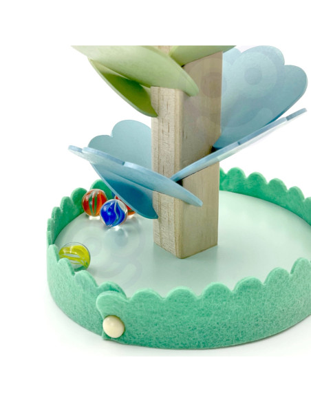 WOOPIE GREEN Drewniana Kolorowa Wieża Wirująca dla Dziecia