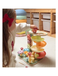 WOOPIE GREEN Drzewko Aktywności Kulodrom Montessori 4w1 2