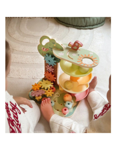 WOOPIE GREEN Drzewko Aktywności Kulodrom Montessori 4w1