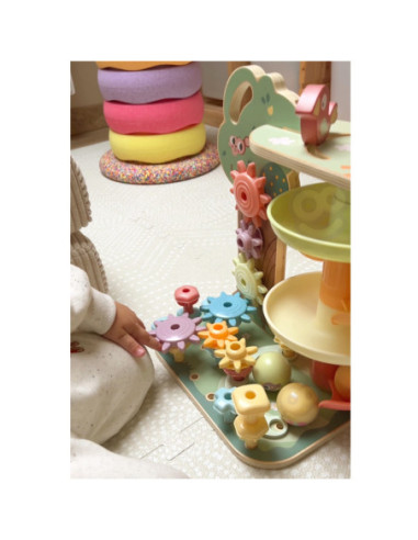 WOOPIE GREEN Drzewko Aktywności Kulodrom Montessori 4w1