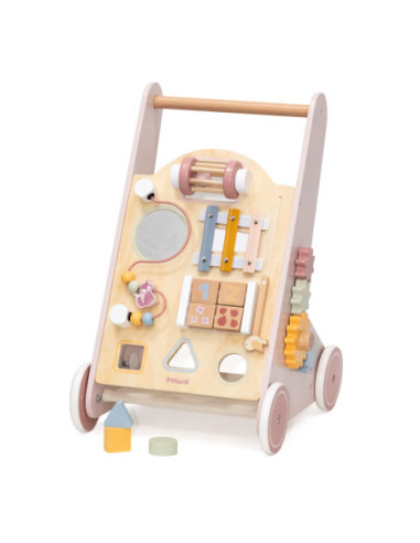 VIGA PolarB Drewniany Pchacz Chodzik Różowy Edukacyjny