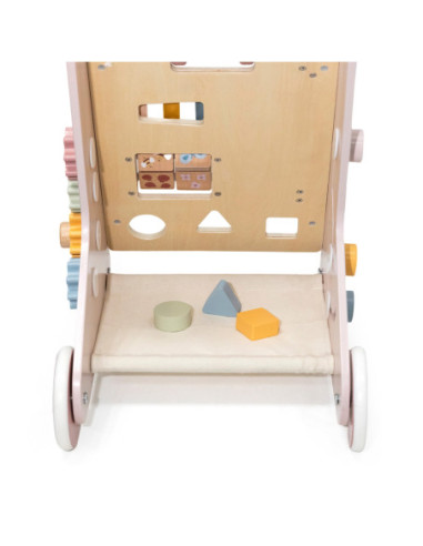 VIGA PolarB Drewniany Pchacz Chodzik Różowy Edukacyjny