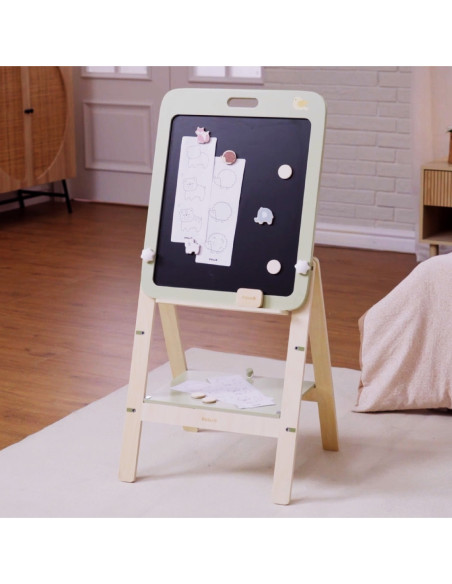 VIGA PolarB Rosnąca Drewniana Tablica Kredowa Suchościeralna Magnetyczna