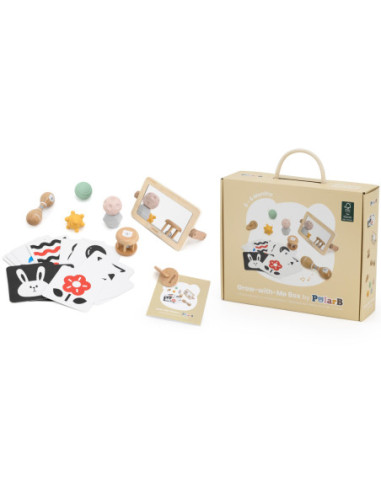 VIGA Zestaw Zabawek Edukacyjnych Pudełko Box od urodzenia do 6 miesiąca