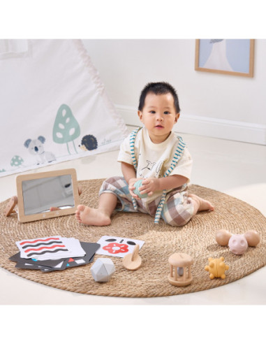 VIGA Zestaw Zabawek Edukacyjnych Pudełko Box od urodzenia do 6 miesiąca