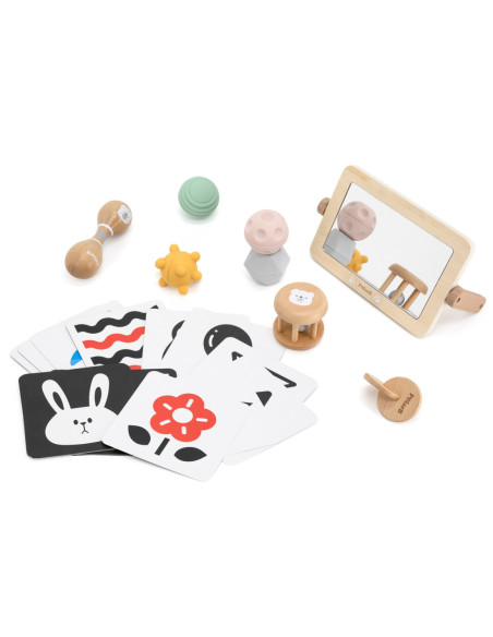 VIGA Zestaw Zabawek Edukacyjnych Pudełko Box od urodzenia do 6 miesiąca