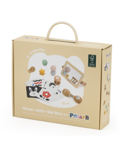 VIGA Zestaw Zabawek Edukacyjnych Pudełko Box od urodzenia do 6 miesiąca