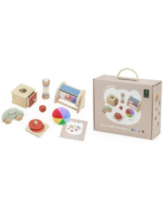 VIGA Zestaw Zabawek Edukacyjnych Pudełko Box od 6 miesiąca do 12 miesiąca