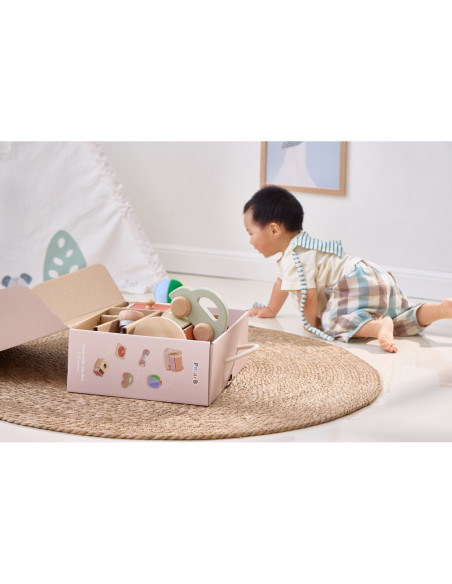 VIGA Zestaw Zabawek Edukacyjnych Pudełko Box od 6 miesiąca do 12 miesiąca