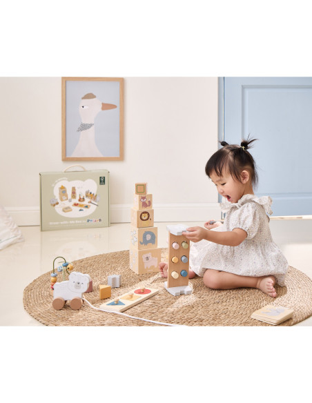 VIGA Zestaw Zabawek Edukacyjnych Pudełko Box od 12 miesiąca do 18 miesiąca