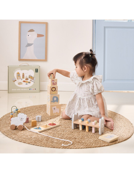 VIGA Zestaw Zabawek Edukacyjnych Pudełko Box od 12 miesiąca do 18 miesiąca