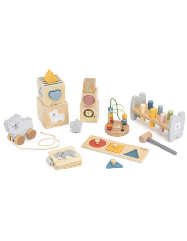 VIGA Zestaw Zabawek Edukacyjnych Pudełko Box od 12 miesiąca do 18 miesiąca