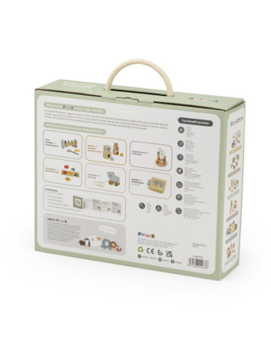 VIGA Zestaw Zabawek Edukacyjnych Pudełko Box od 12 miesiąca do 18 miesiąca