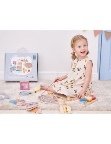 VIGA Zestaw Zabawek Edukacyjnych Pudełko Box od 24 miesiąca do 36 miesiąca