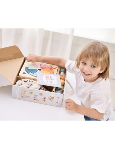 VIGA Zestaw Zabawek Edukacyjnych Pudełko Box od 36 miesiąca