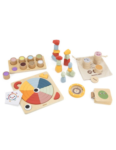 VIGA Zestaw Zabawek Edukacyjnych Pudełko Box od 36 miesiąca