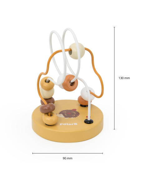 VIGA PolarB Drewniany Poręczny Labirynt Przeplatanka Pętla Motoryczna 1szt