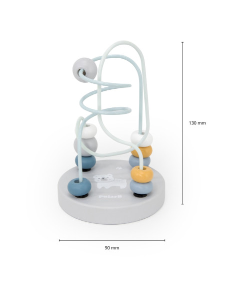 VIGA PolarB Drewniany Poręczny Labirynt Przeplatanka Pętla Motoryczna 1szt