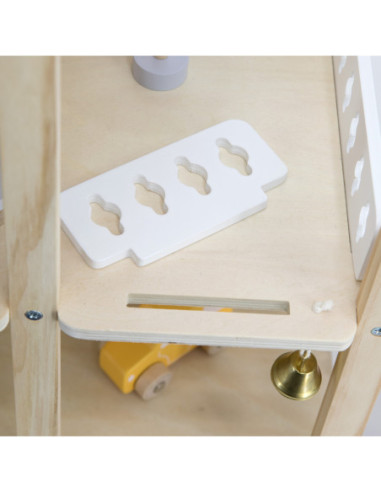 VIGA Zestaw Drewniany Domek dla Lalek z Laleczkami i Akcesoriami