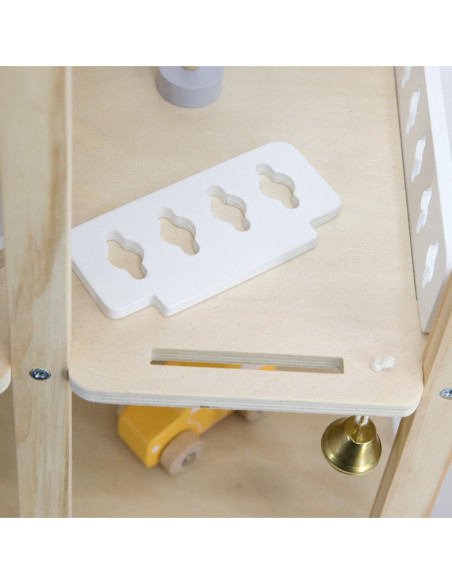 VIGA Zestaw Drewniany Domek dla Lalek z Laleczkami i Akcesoriami