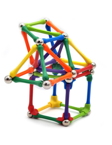 WOOPIE Klocki Magnetyczne Konstrukcyjne Układanka 110 el._4SZT