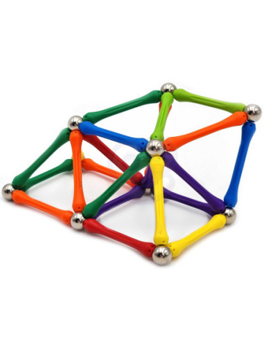 WOOPIE Klocki Magnetyczne Konstrukcyjne Układanka 110 el._4SZT