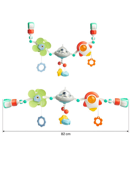 WOOPIE BABY Pałąk Łuk Zawieszka do Łóżeczka Wózka Fotelika Kosmos