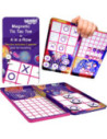 WOOPIE Magnetyczna Gra 2w1 Kółko I Krzyżyk + Gra 4 w Lini MINI