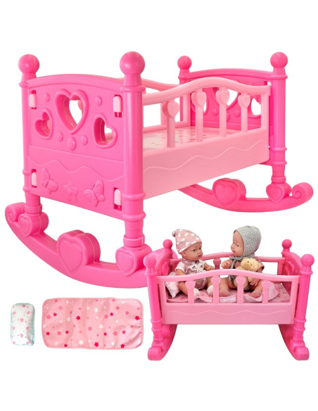WOOPIE ROYAL Kołyska dla Lalek Różowa