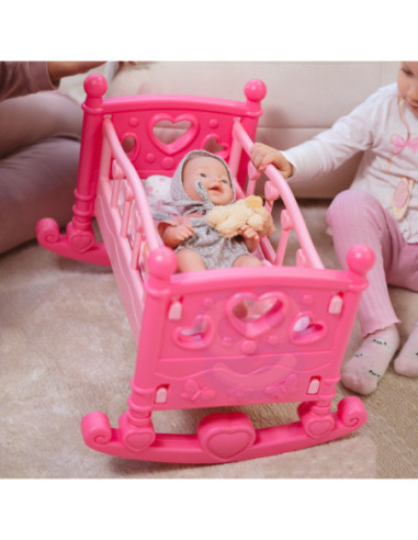 WOOPIE ROYAL Kołyska dla Lalek Różowa