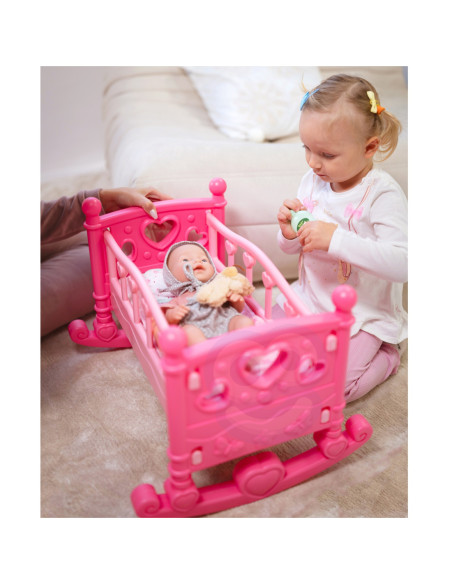 WOOPIE ROYAL Kołyska dla Lalek Różowa