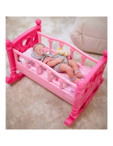 WOOPIE ROYAL Kołyska dla Lalek Różowa