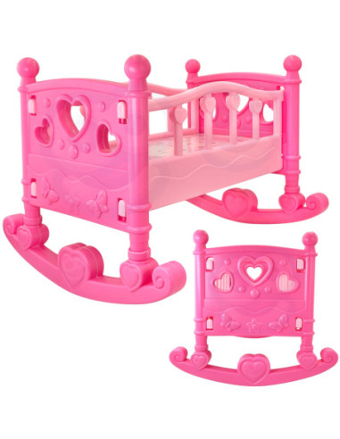 WOOPIE ROYAL Kołyska dla Lalek Różowa
