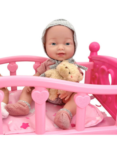 WOOPIE ROYAL Kołyska dla Lalek Różowa