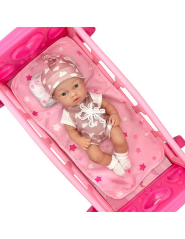 WOOPIE ROYAL Kołyska dla Lalek Różowa