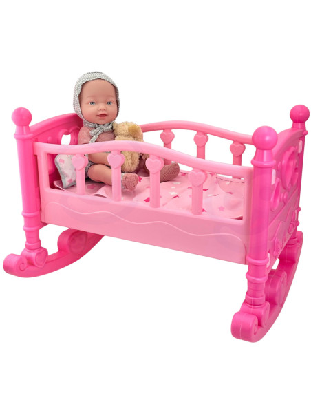 WOOPIE ROYAL Kołyska dla Lalek Różowa