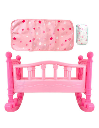 WOOPIE ROYAL Kołyska dla Lalek Różowa