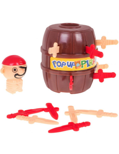 WOOPIE Gra Zręcznościowa Szalony Wyskakujący Pirat w Beczce