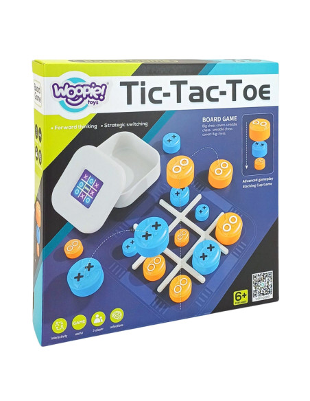 WOOPIE Przenośna Gra Logiczna Kółko i Krzyżyk w Pudełku