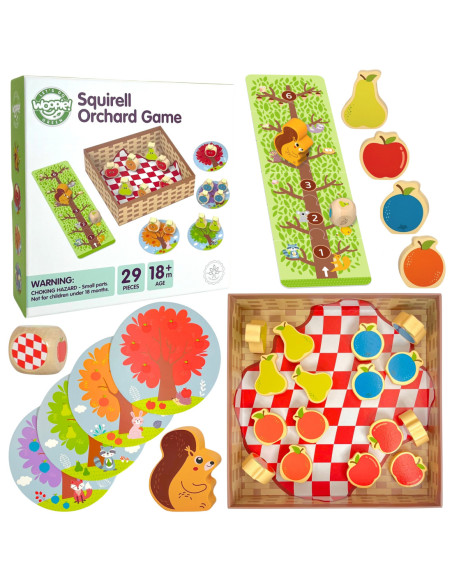 WOOPIE GREEN Wiewiórka w Sadzie Gra Planszowa Rodzinna