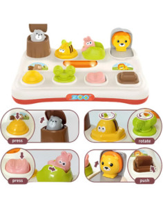 WOOPIE Baby Wyskoakujące Zwierzątka Pop Up ZOO 2