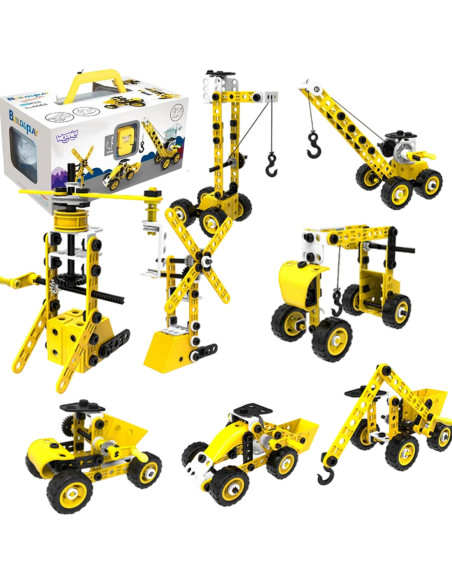 WOOPIE Pojazdy Zestaw Konstrukcyjny 8w1 Klocki STEAM