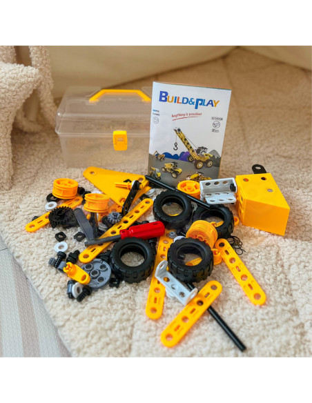 WOOPIE Pojazdy Zestaw Konstrukcyjny 8w1 Klocki STEAM