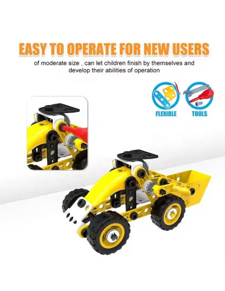 WOOPIE Pojazdy Zestaw Konstrukcyjny 8w1 Klocki STEAM