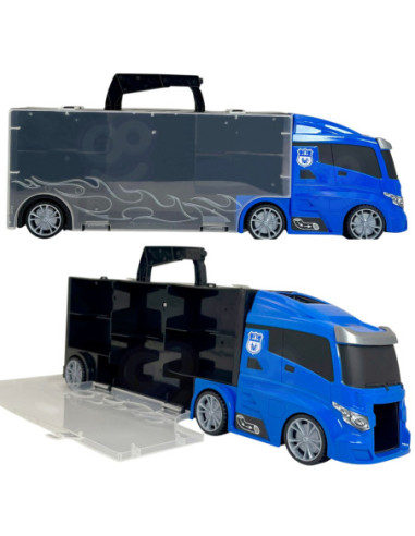 WOOPIE Zestaw Cieżarówka Transporter 3w1 Niebieski Policja