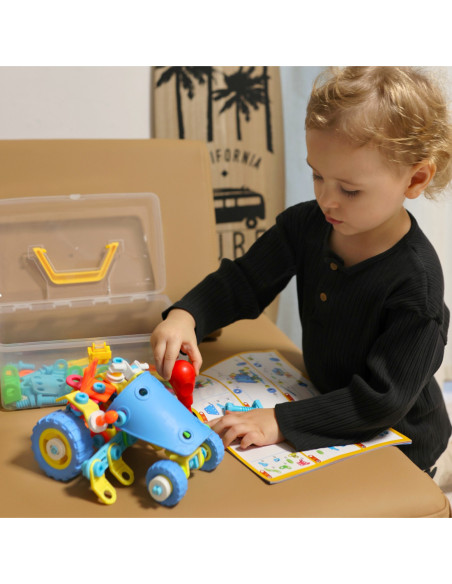 WOOPIE Zestaw Pojazdów Klocki Konstrukcyjny 6w1 STEM