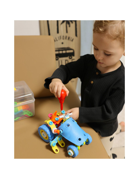 WOOPIE Zestaw Pojazdów Klocki Konstrukcyjny 6w1 STEM