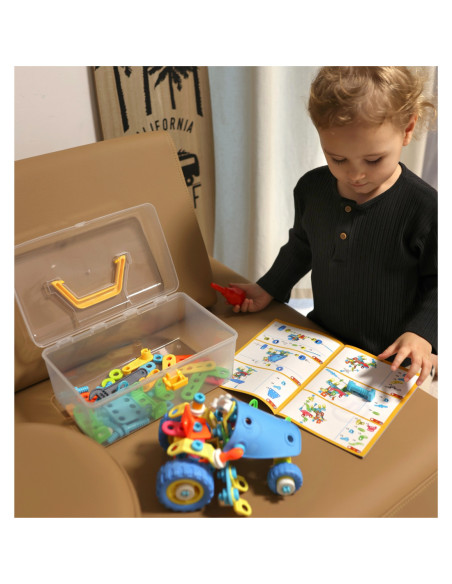 WOOPIE Zestaw Pojazdów Klocki Konstrukcyjny 6w1 STEM